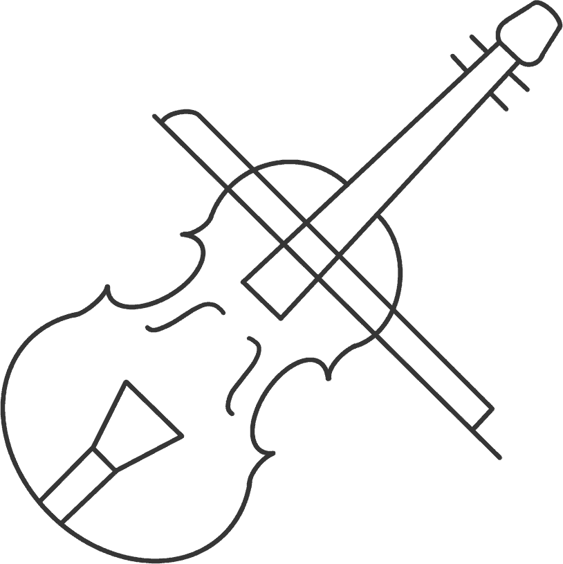 final sketch-how to draw a violin