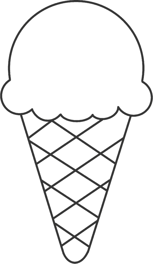 How To Draw An Ice Cream Cone In (4) Easy Steps For Kids