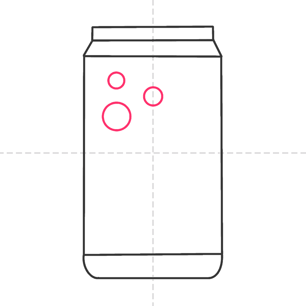 how to draw a soda can step 5