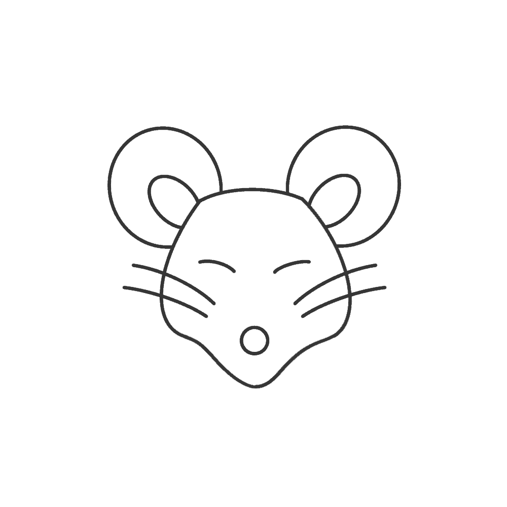 How To Draw A Mouse Face In (6) Easy Steps For Kids