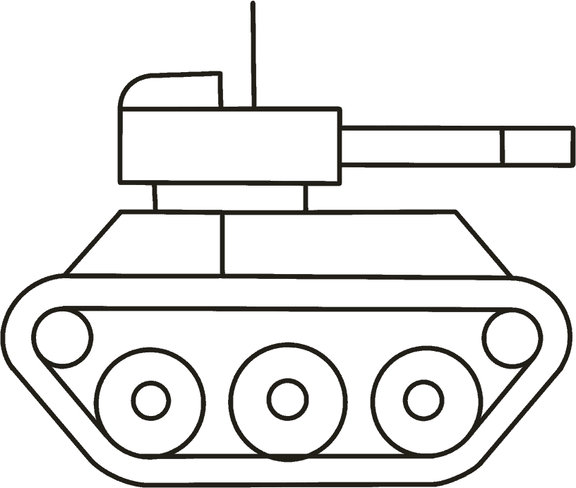 How To Draw A Tank In (10) Easy Step For Kids