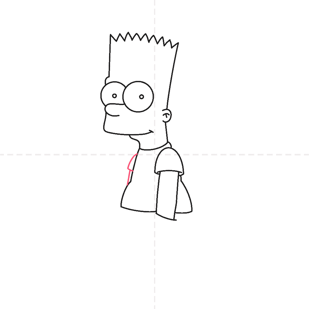 How To Draw Bart Simpson In (14) Easy Steps For Kids