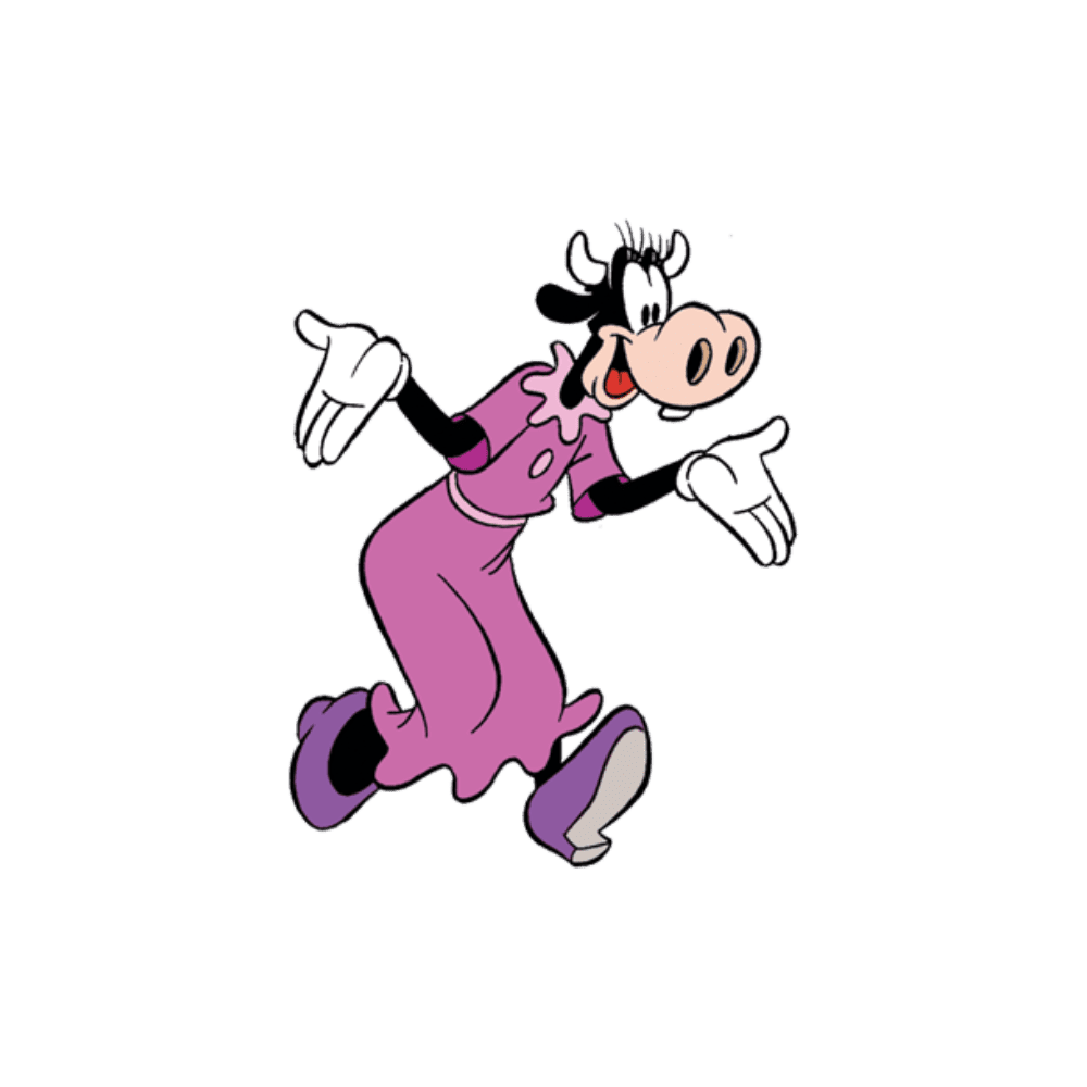 How To Draw Clarabelle Cow In (16) Easy Steps For Kids