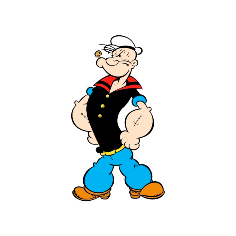 How To Draw Popeye In (18) Easy Steps For Kids