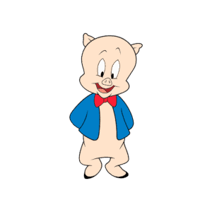 How To Draw Porky Pig In (11) Easy Steps For Kids